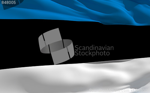 Image of Waving flag of Estonia