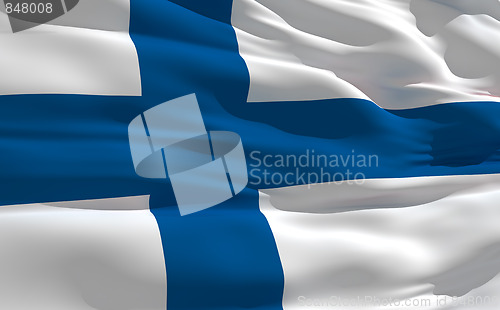 Image of Waving flag of Finland