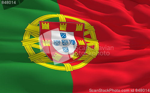 Image of Waving flag of Portugal