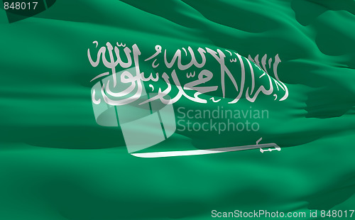 Image of Waving flag of Saudi Arabia