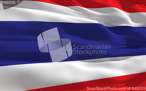 Image of Waving flag of Thailande