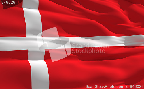 Image of Waving flag of denmark