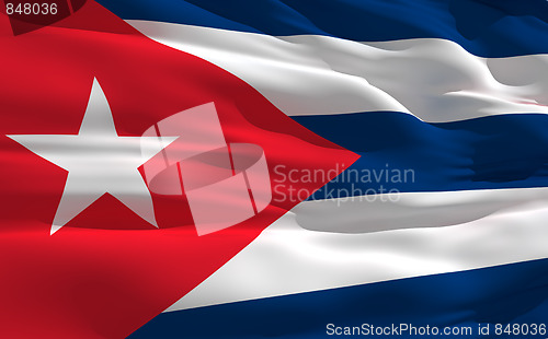 Image of Waving flag of Cuba