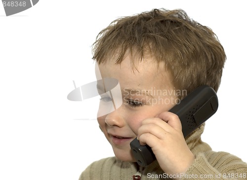 Image of Young Boy On Phone 3