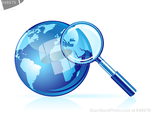Image of Global search vector icon