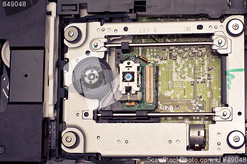Image of Inside of the DVD drive