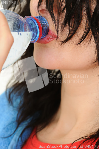 Image of woman with water