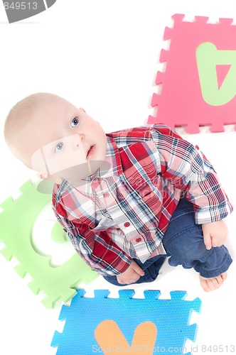 Image of Little boy in studio