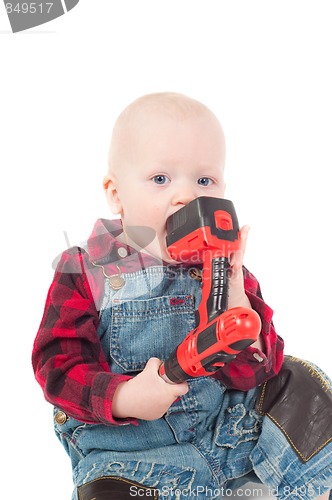 Image of Little boy in studio