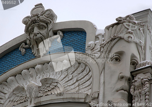 Image of Detali of Art Nouveau on the Building