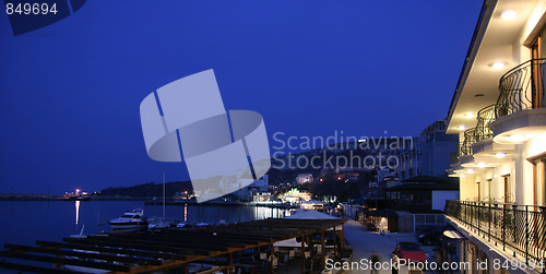 Image of Sea-sede at night