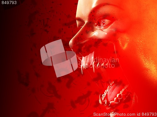 Image of Bloody Vampire Mouth