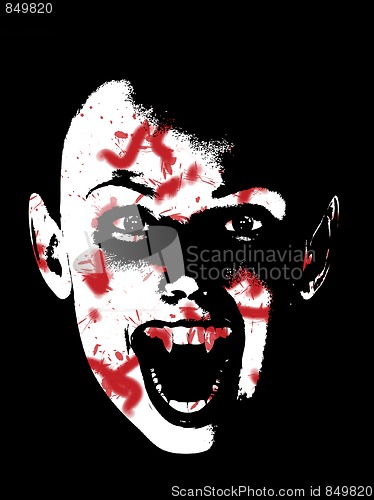 Image of Bloody Vampire Face