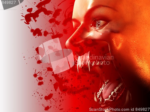 Image of Bloody Vampire Mouth