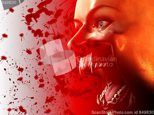 Image of Bloody Vampire Mouth