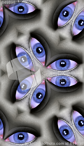 Image of Blue Eyes Pattern