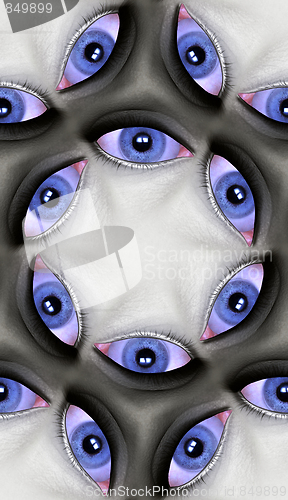 Image of Blue Eyes Pattern