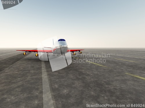 Image of Plane On Take Off