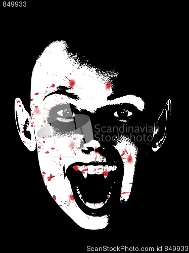 Image of Bloody Vampire Face
