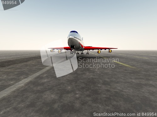 Image of Plane On Take Off