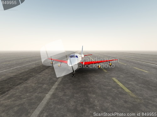 Image of Plane On Take Off