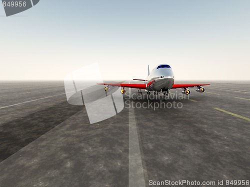 Image of Plane On Take Off