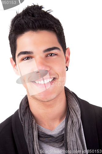 Image of Handsome young man smiling