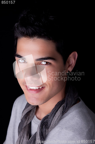 Image of Handsome young man smiling