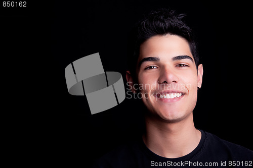 Image of Handsome young man smiling