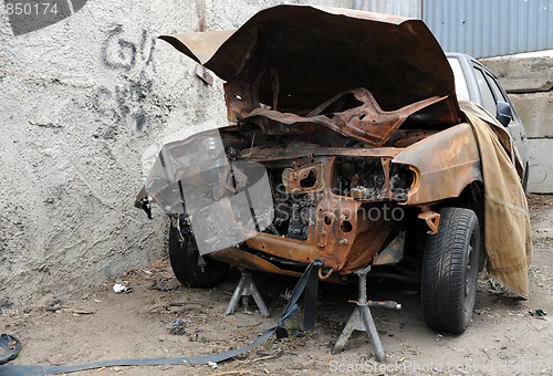 Image of Rusty Wrecked Car