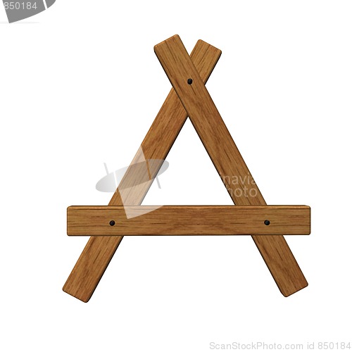 Image of wooden a