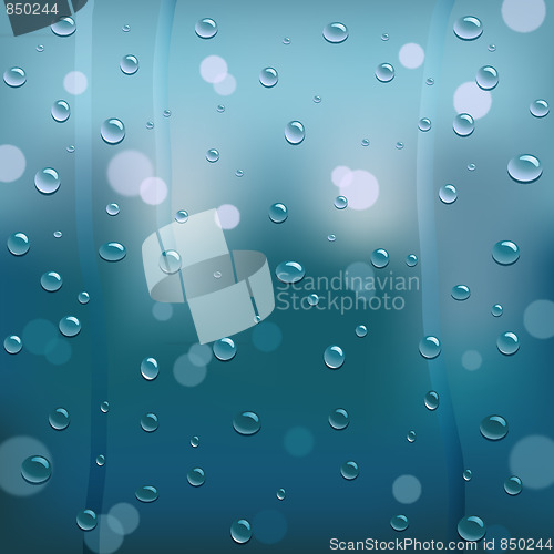 Image of Raindrops Illustration
