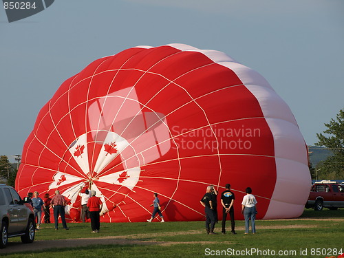 Image of Hot air balloons.