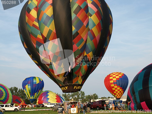 Image of Hot air balloons.