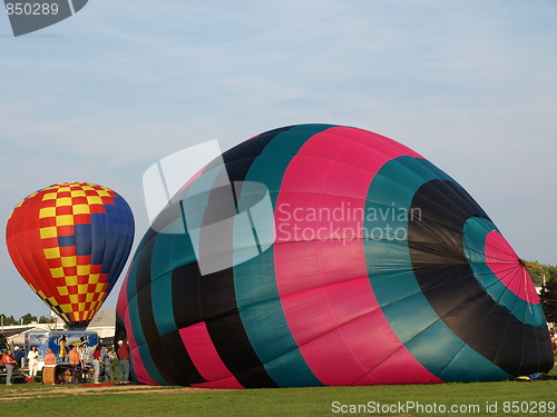 Image of Hot air balloons.