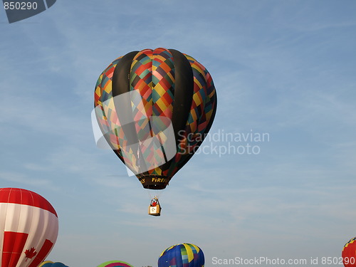 Image of Hot air balloons.