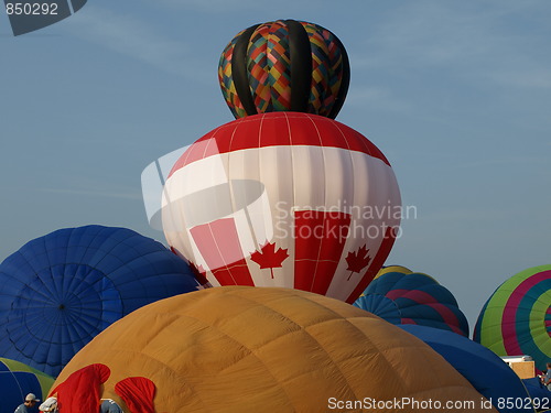 Image of Hot air balloons.