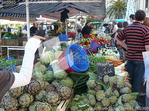 Image of France. French Riviera. Nice. The 'flower' market  