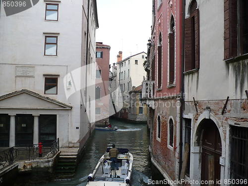 Image of Italy. Venice. Narrow streets-channels  