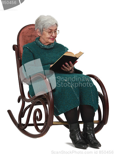 Image of Old woman reading