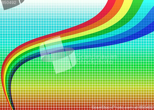 Image of Mosaic rainbow background