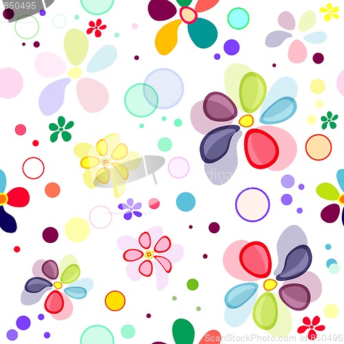 Image of Seamless floral vivid pattern 