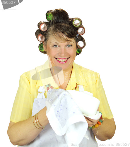 Image of Wiping Up Housewife