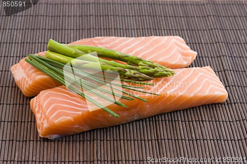 Image of salmon and asparagus