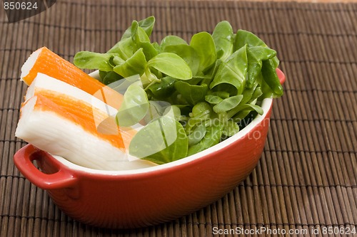 Image of surimi and salad