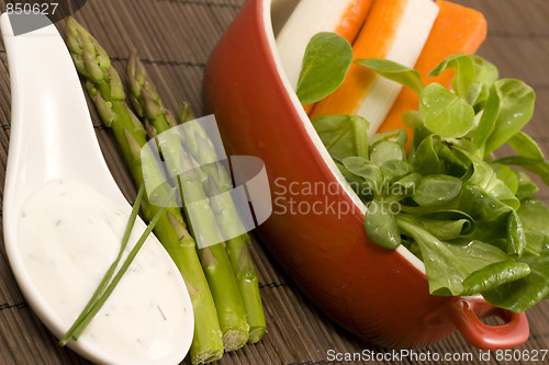 Image of salads and tzatziki