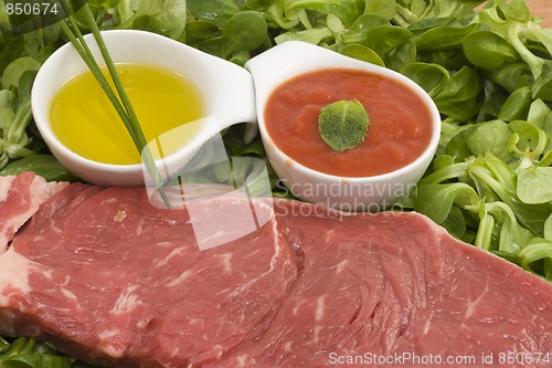 Image of Beef and salad