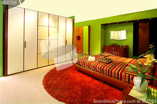 Image of Green bedroom