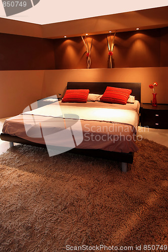 Image of Brown bedroom