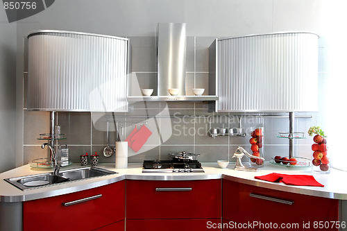 Image of Silver kitchen counter